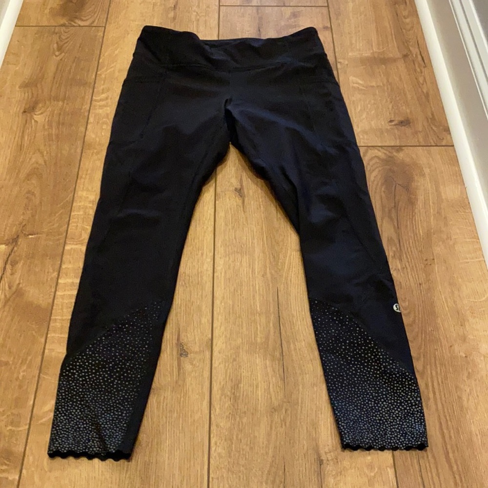 Lululemon run free leggings reflective